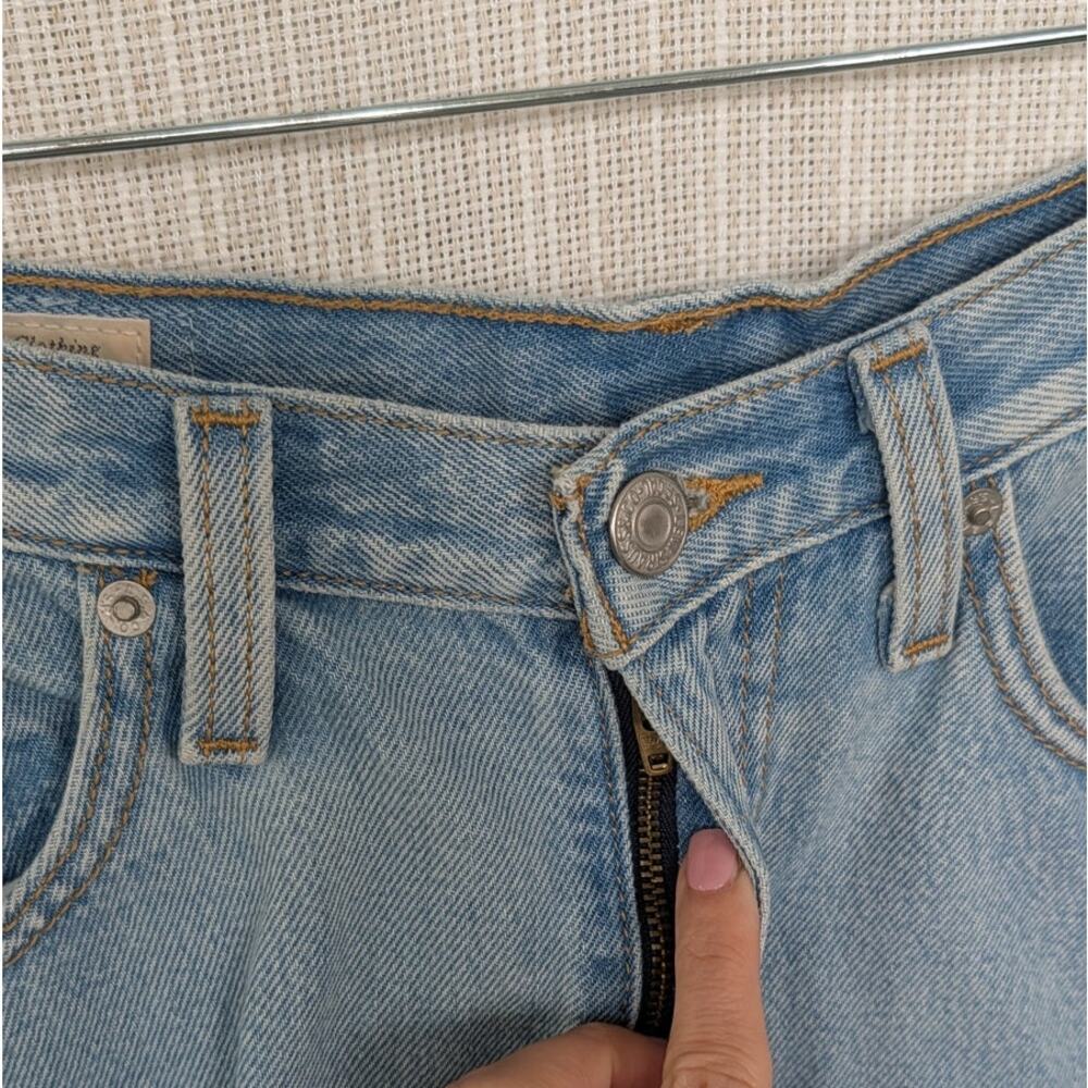 Levi's Denim Flounce Mini Skirt Womens 27/S Blue High-rise A-line - Picture 5 of 8